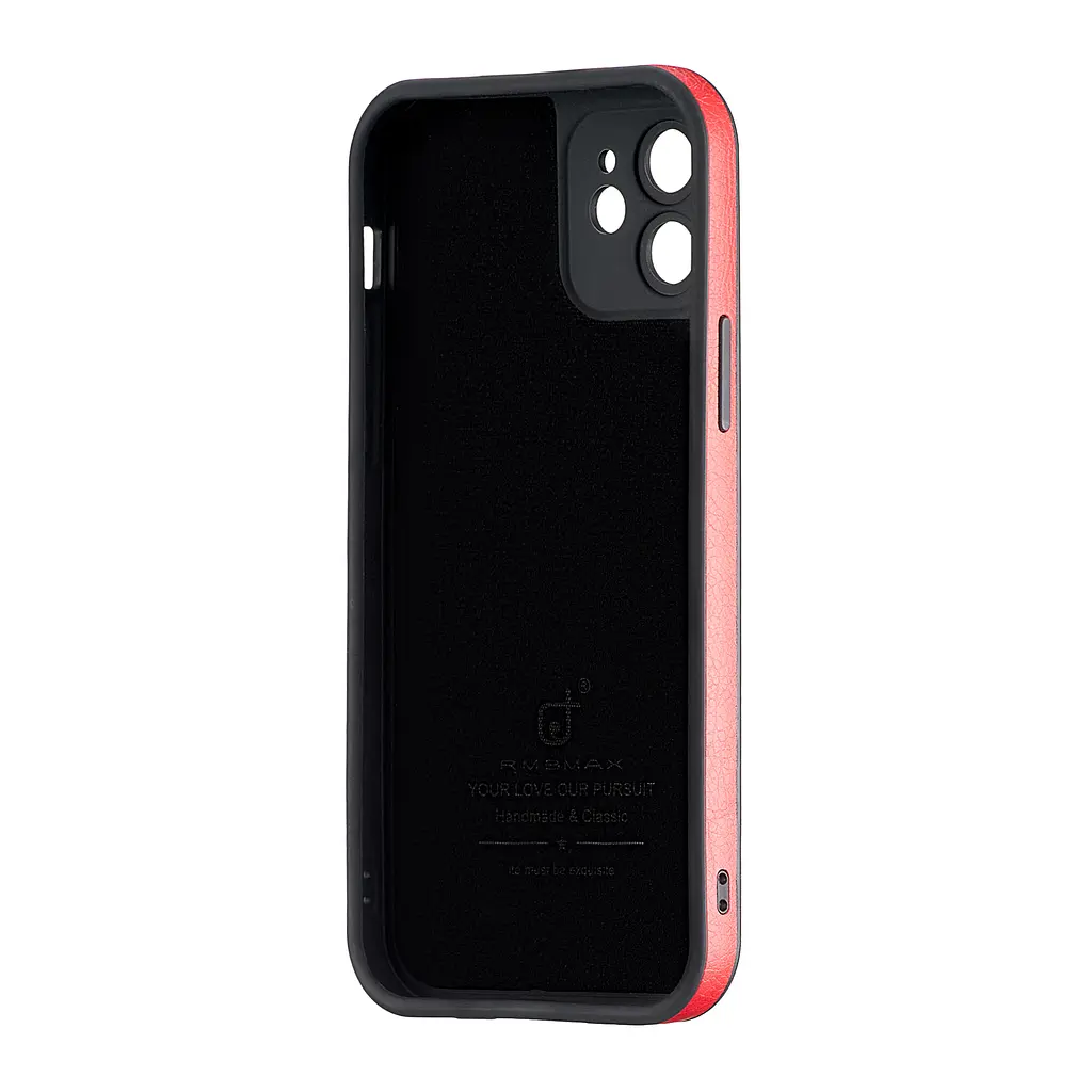 Чохол Jinduka Leather Protected Camera iPhone 12 Red - фото 3
