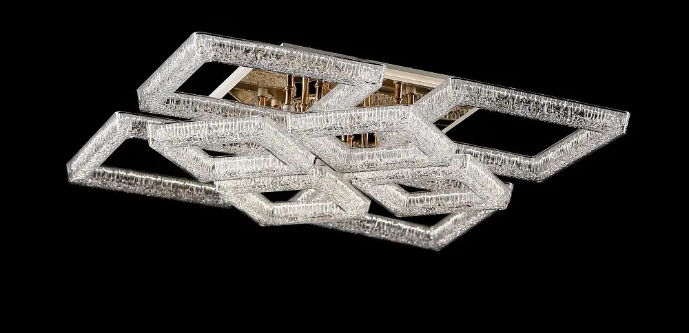Світлодіодна люстра Splendid Ray LS/4S+4M LED (GD), золото, білий, 100 Вт, від 17-27 м² - фото 2