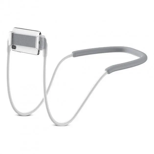 Гнучкий тримач для смартфона Baseus 4-10 Neck-Mounted Lazy Bracket SUJG-ALR02 White - фото 2