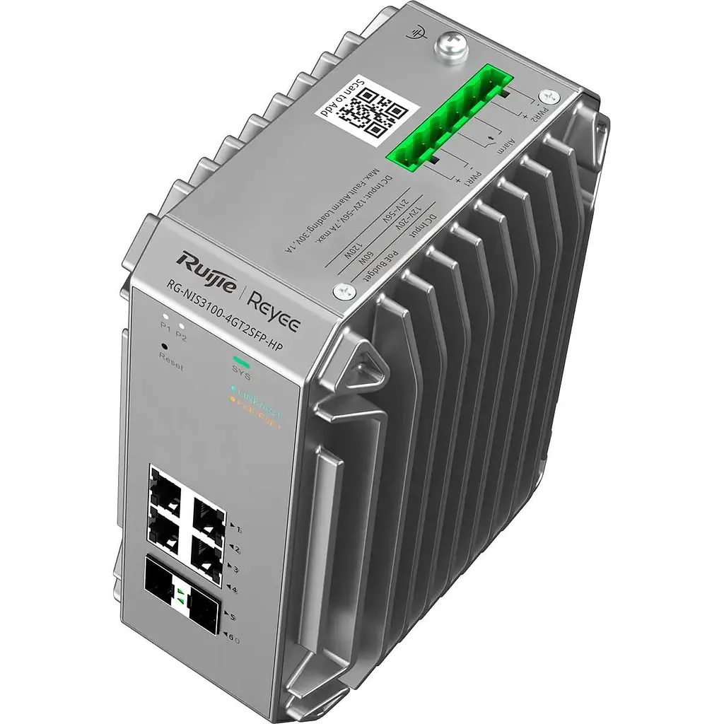 Комутатор Ruijie Reyee RG-NIS3100-4GT2SFP-HP (RG-NIS3100-4GT2SFP-HP) - фото 2