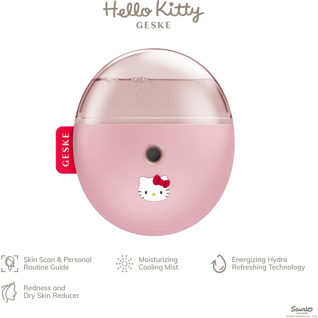 Електронний освіжувач для зволоження обиччя GESKE Facial Hydration Refresher 4 в 1 by Hello Kitty рожевий - фото 3