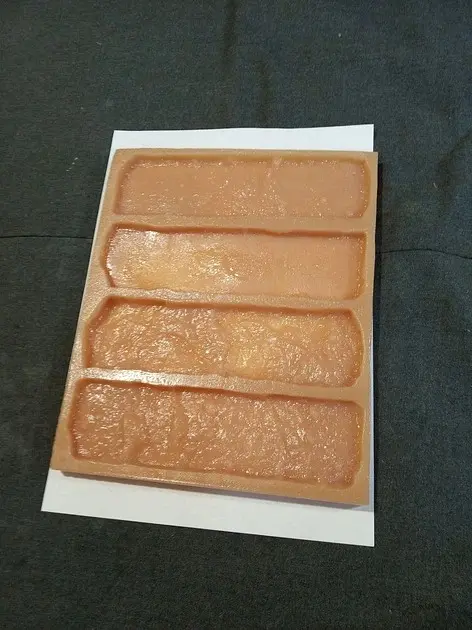 Гнучка поліуретанова форма для виготовлення декоративної цегли A.N.B. "КАНТРІ" на 4 плитки - фото 11