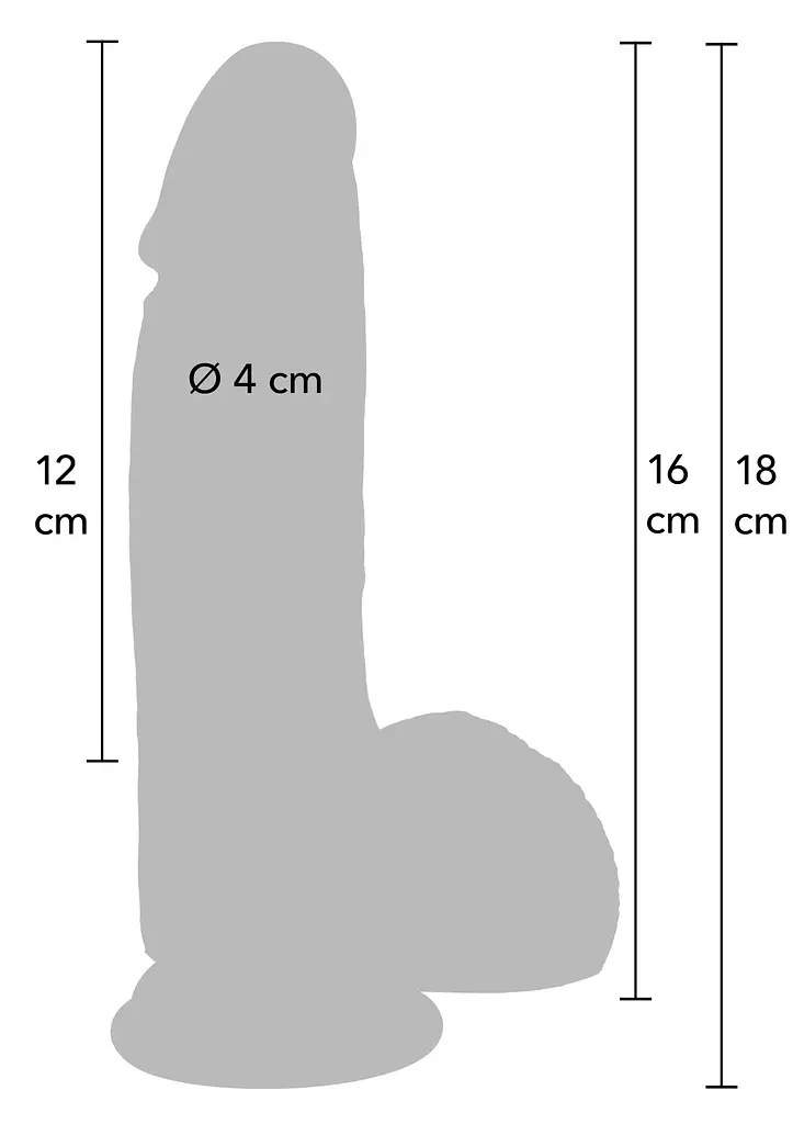 Фаллоимитатор Hidden Desire Realistic Dildo 16 см (телесный) - фото 6