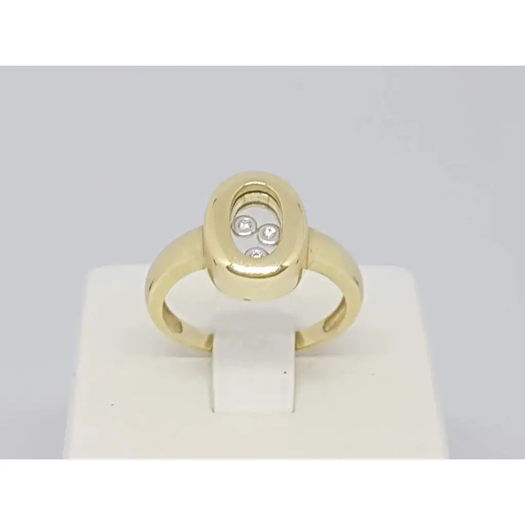 Золотое кольцо Столичная Ювелирная Фабрика с фианитами. 150852Ж 18,5 - фото 3