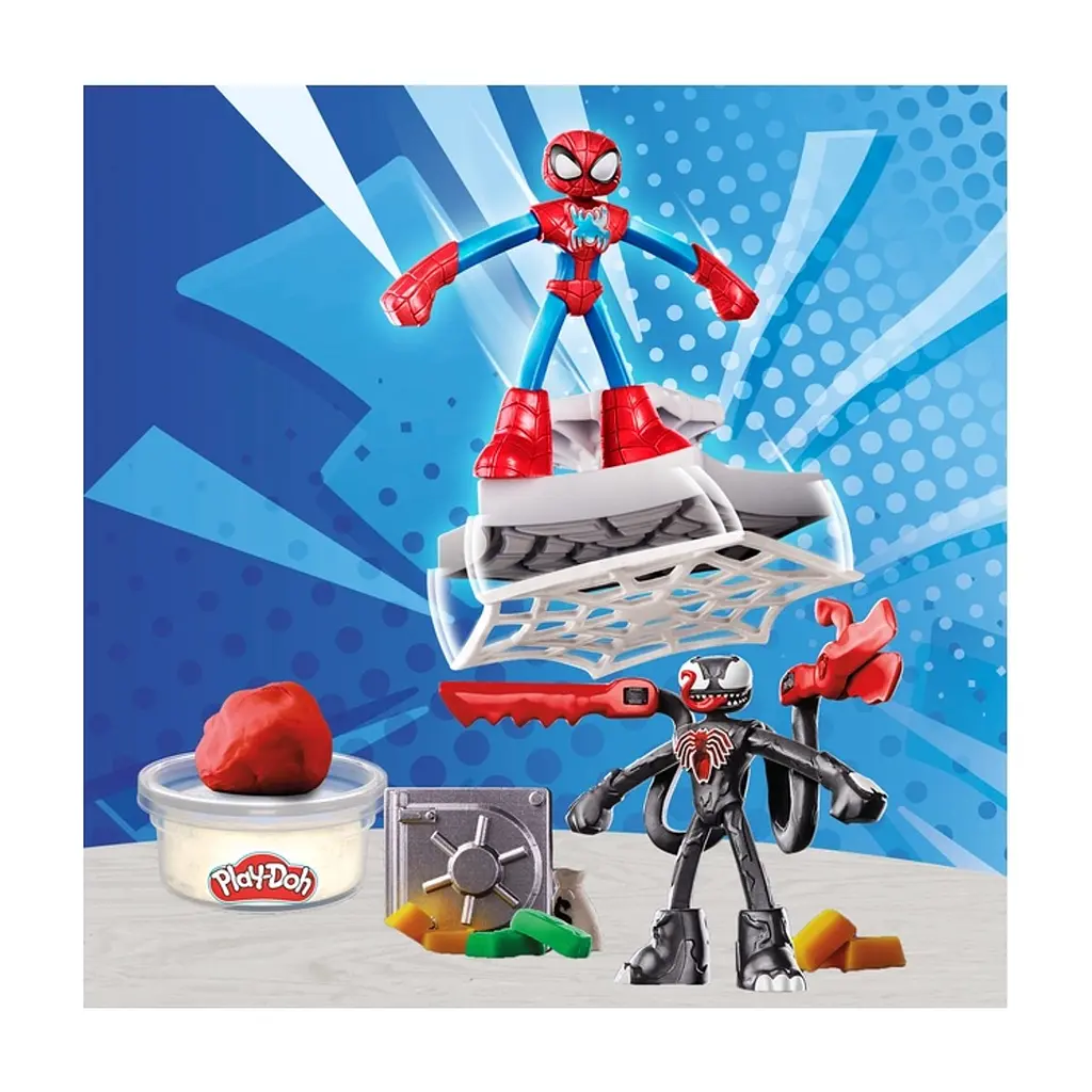 Набір для творчості Hasbro Play-Doh Marvel Пригоди героїв з масою для ліплення (G0333) - фото 2