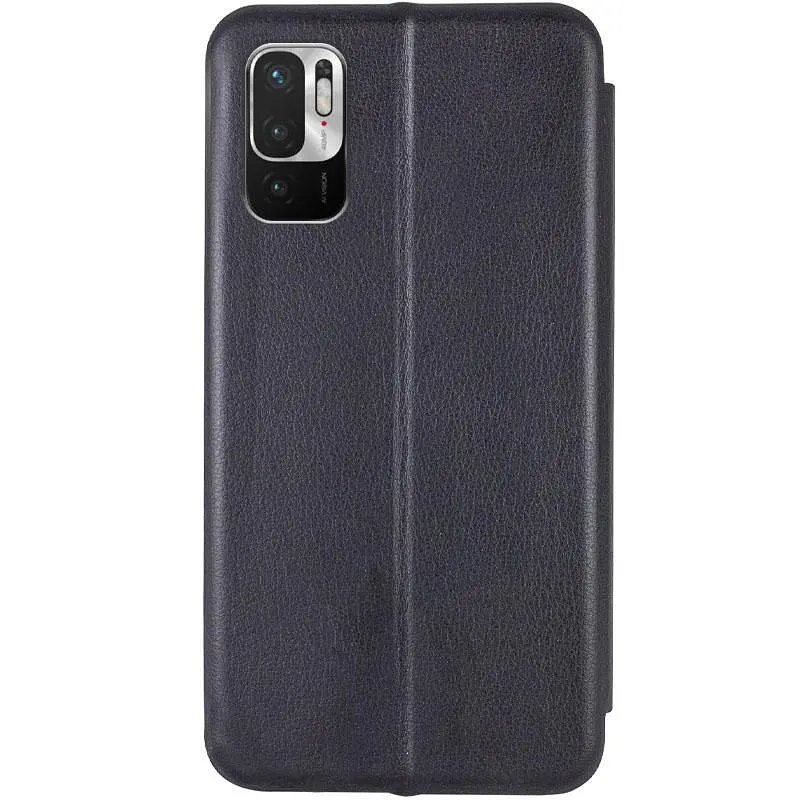 Кожаный чехол-книжка Epik Classy для Xiaomi Redmi Note 10 5G / Poco M3 Pro Черный - фото 3
