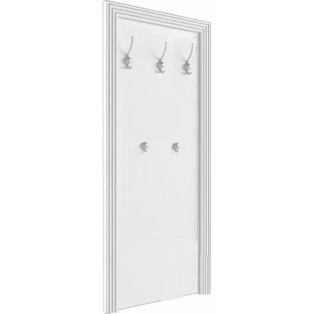 Настенная вешалка Gerbor Вайт 70 ясень снежный/сосна серебряная (GRB-1079) - фото 2