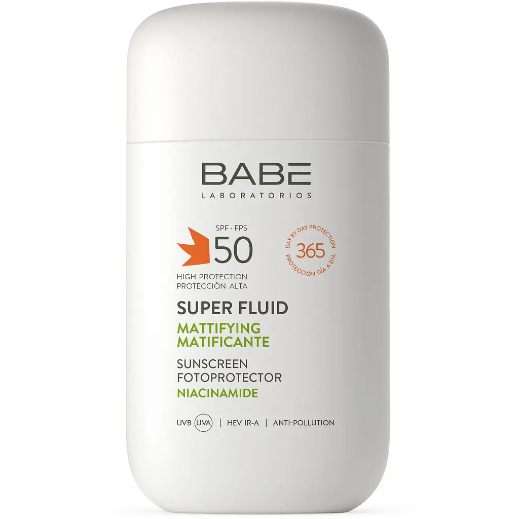 Cонцезахисний супер флюїд Babe Laboratorios Sun Protection SPF 50, для всіх типів шкіри з матуючим ефектом, 50 мл - фото 4