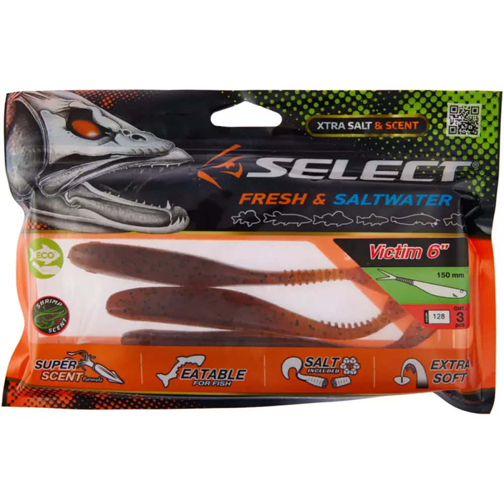 Силикон Select Victim V-Tail 6" #128 (3 шт/уп) - фото 2