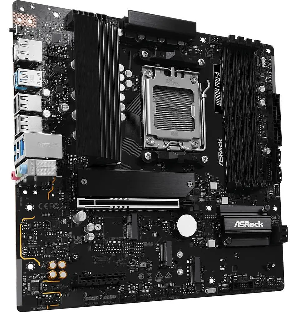 Материнська плата AsRock B850M PRO-A (B850M PRO-A) (Socket AM5, AMD B850, Micro-ATX) - фото 2