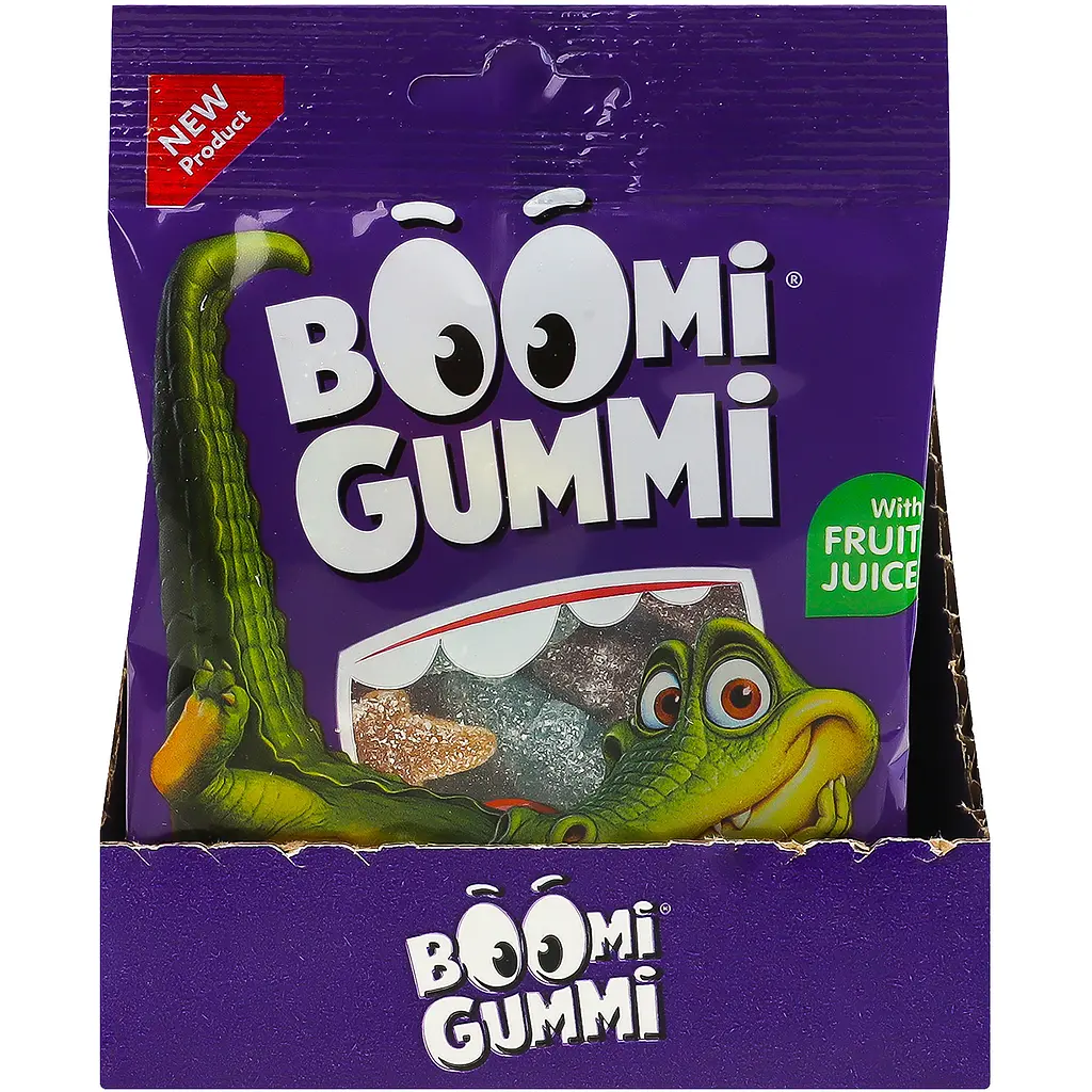Цукерки желейні Boomi Gummi Sour Crocodile Mix 70 г - фото 3