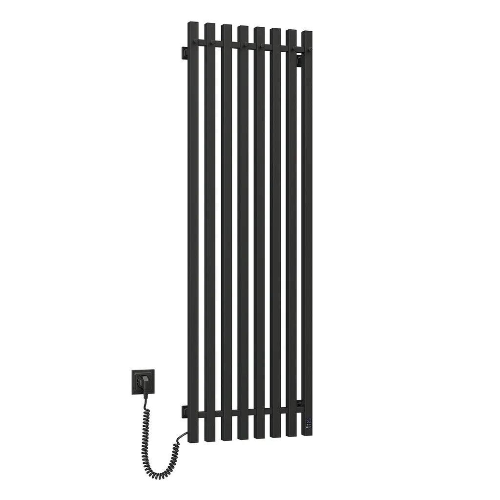 Электрический полотенцесушитель Navin Levante 450x1400 Sensor левый, черный муар 10-012033-4860, Черный матовый, Левое, Электронный - фото 3