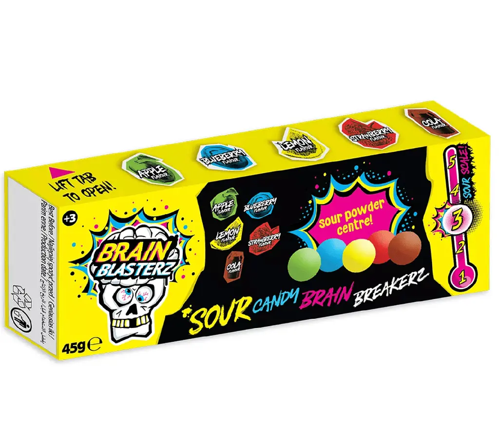 Драже Brain Blasterz Sour Candy Brain Breaker 45г - фото 4
