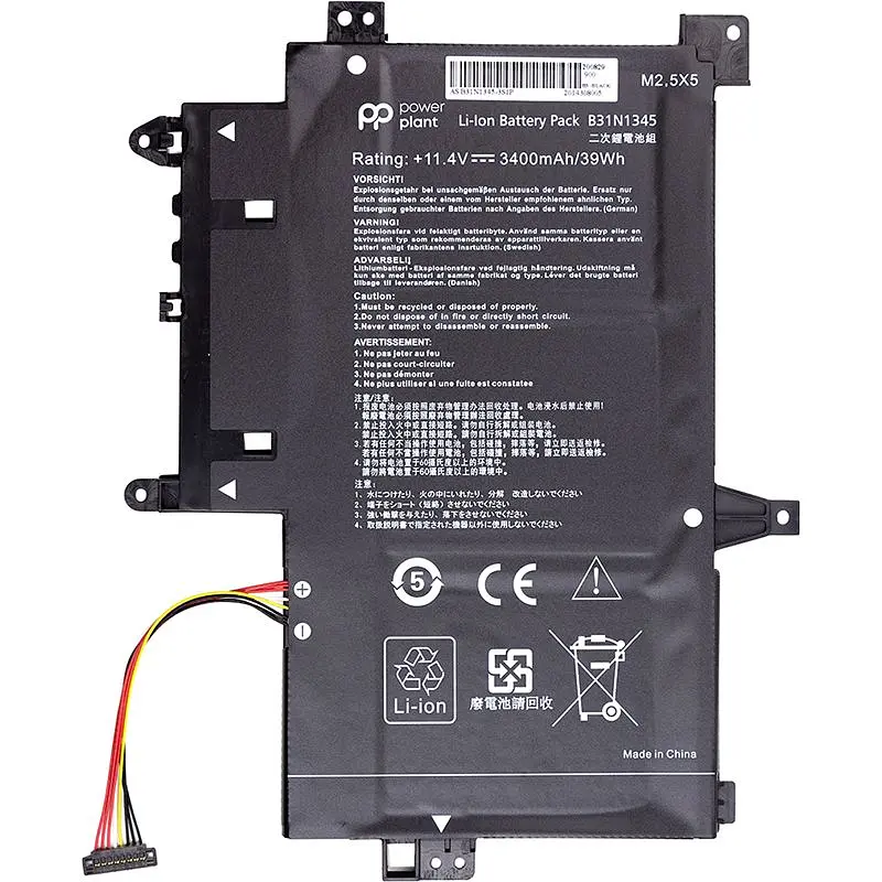Акумулятор PowerPlant для ноутбуків ASUS Transformer Book Flip TP500L (B31N1345) 11.4V 3400mAh (NB431373)