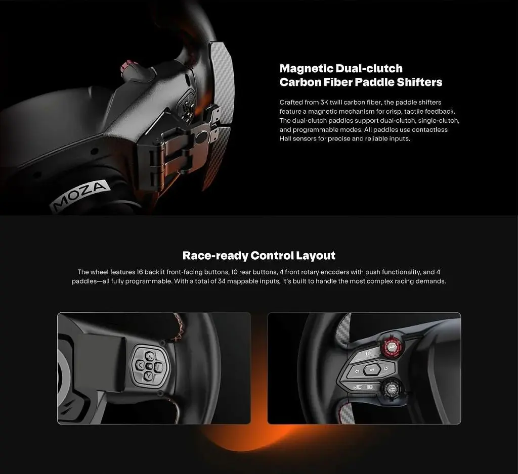 Руль MOZA Racing Lamborghini Revuelto for PC - фото 13