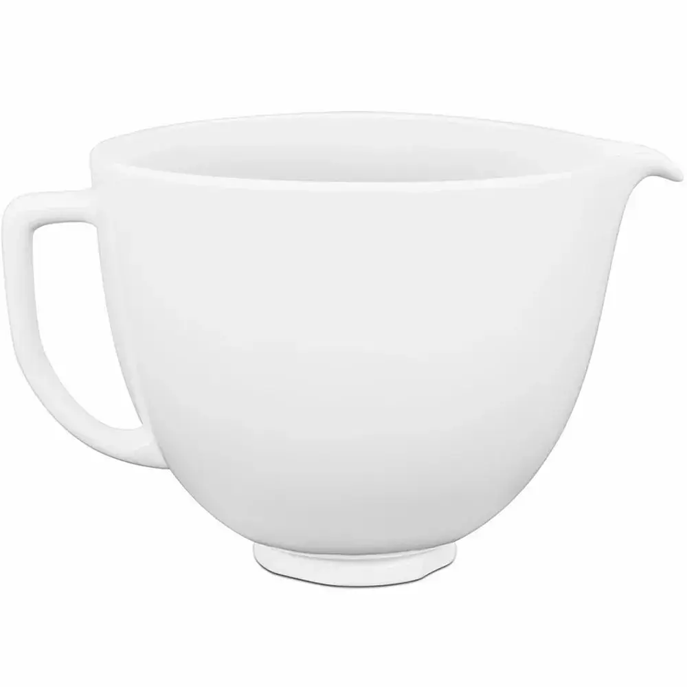 Чаша KitchenAid 4,7 л 5KSM2CB5LW керамічна, з ручкою, колір білий шоколад