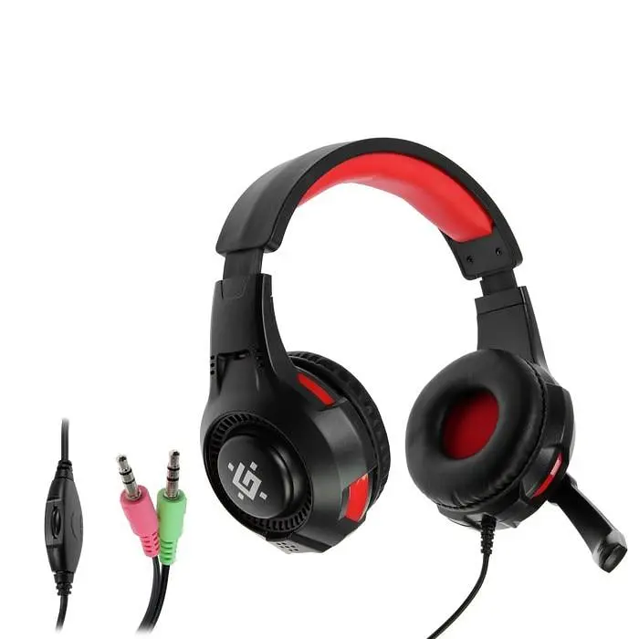 Комплект проводной Defender DragonBorn MHP-003 (black/red) - фото 6
