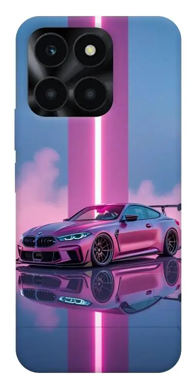 TPU чохол Demsky Pink neon car для Huawei Honor X6a