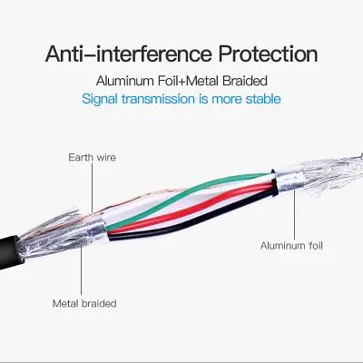 Кабель для принтера Vention USB 2.0 AM/BM 1.0m black (VAS-A16-B100) - фото 5