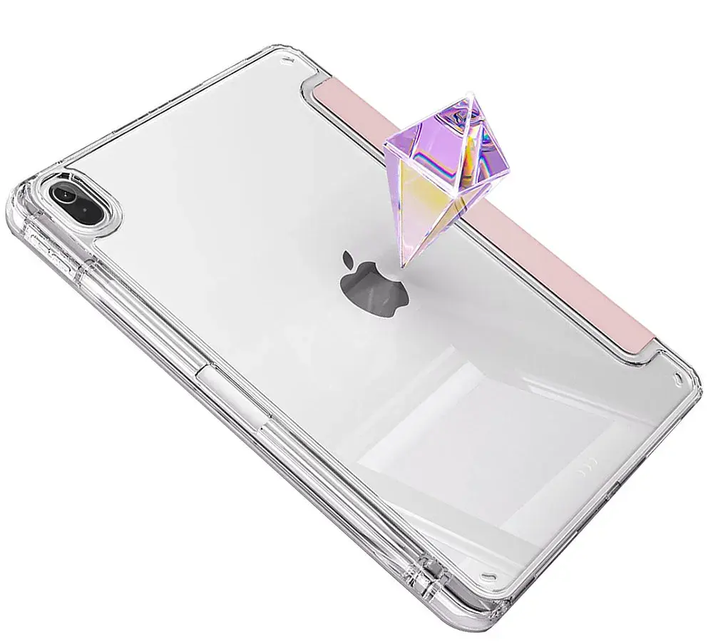 Чохол-книжка BeCover Ultra Slim Origami Transparent з кріпленням Apple для Apple iPad Mini 7 2024 Pink (712936) - фото 4