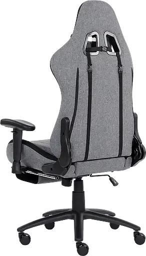 Геймерське крісло GT Racer сіре із чорним (X-2534-F Fabric Gray/Black Suede) - фото 6