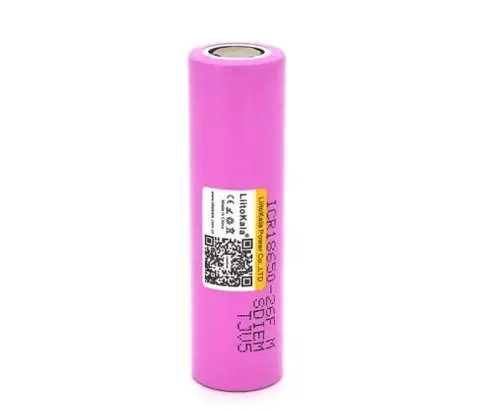 Акумулятор LiitoKala Lii-26FM 18650 2600 mah Рожевий (2211779520) - фото 2