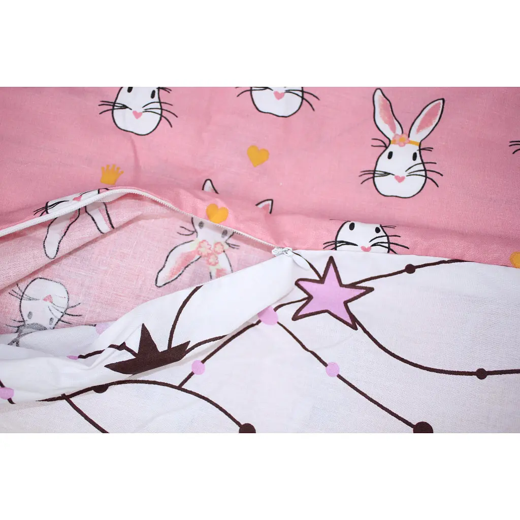 Постільна білизна MirSon Бязь 17-0528 Bunnies pink Дитячий (2200003671711) - фото 7