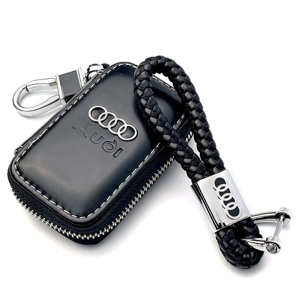 Подарунковий набір №6 для Audi / брелок / чохол зі шкіри наппа