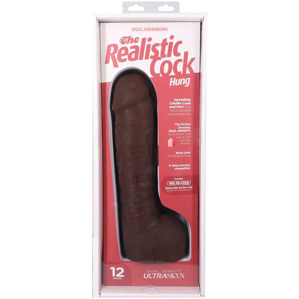 Фалоімітатор Doc Johnson The Realistic Cock ULTRASKYN 12 Inch Hung, 31.8 см - фото 9