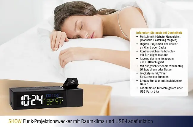 Годинник проекційний TFA Show 60501401 - фото 3