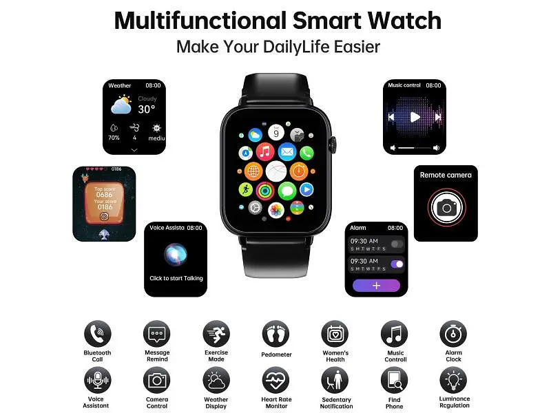 Смарт-годинник Oukitel V3 Black - фото 3