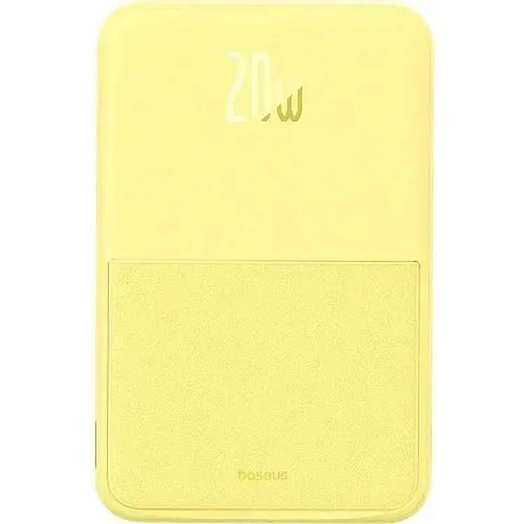 Портативна батарея Baseus MagPro Magnetic Bracket Wireless Fast-Charging 5000 mAh 20W P10064101Y23-00 Yellow - фото 2