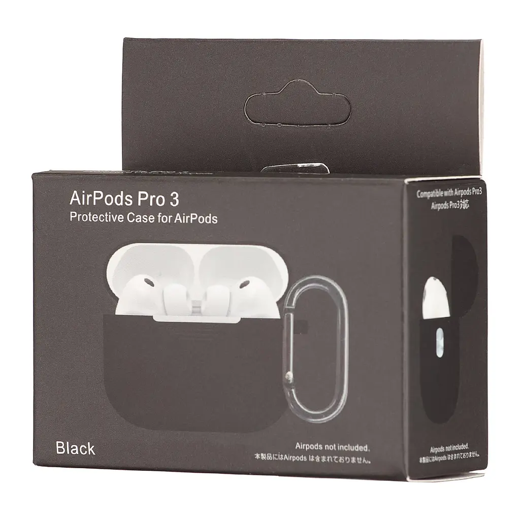 Чохол Silicone Case 1,2mm for AirPods Pro 3 Чорний - фото 2