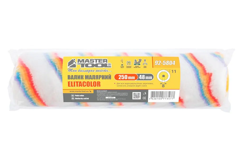Малярний валик елітаколор Mastertool 8 х 48 х 250 мм - фото 3