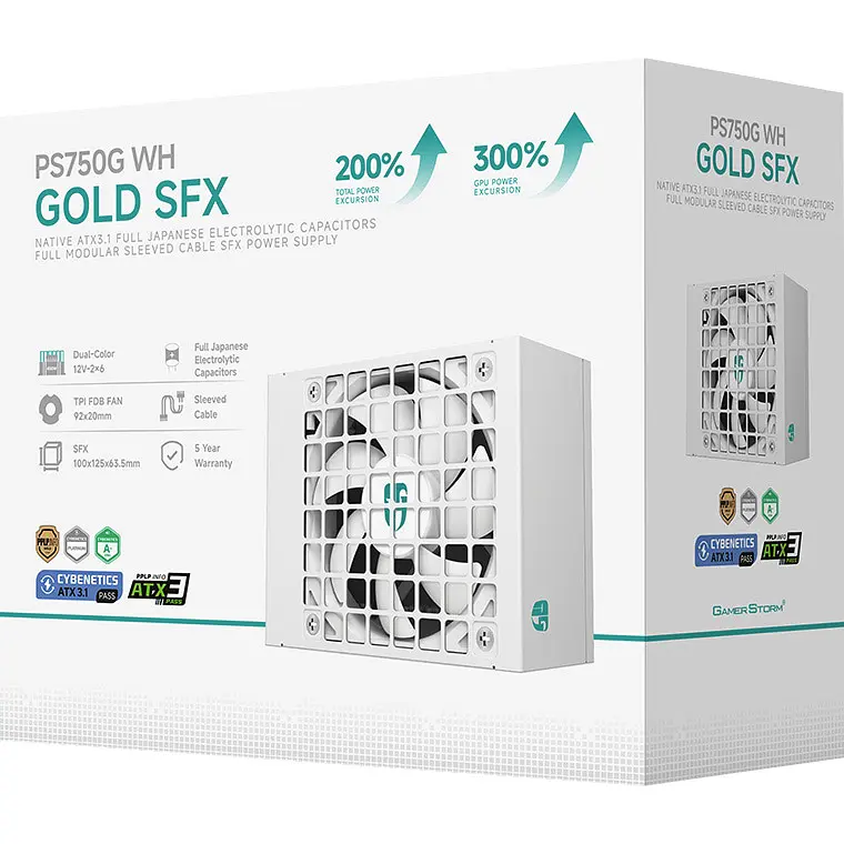 Блок живлення GamerStorm PS750G 750W White (R-PS750G-FE0W-JGEU) [176453] - фото 8
