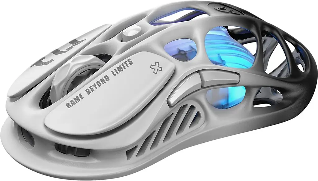 Миша GravaStar Mercury M1 Pro, BT/WL/USB-A, RGB, чорно-білий (GRAVASTARM1PRO_GBLK) - фото 2