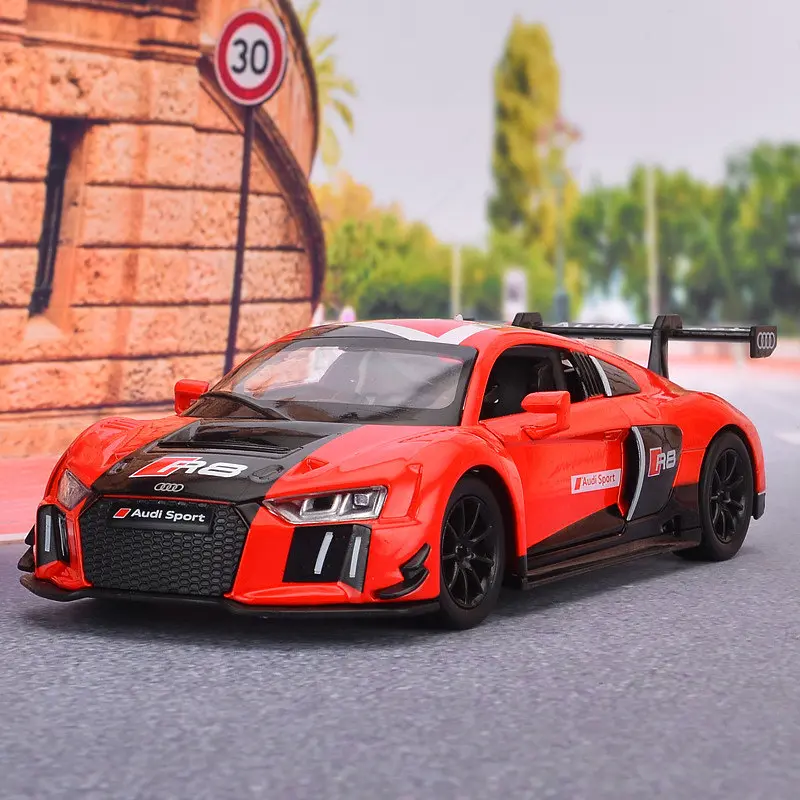 Колекційна металева модель автомобіля Автопром Audi R8 LMS з інерцією, світлом та звуком 1:24 - фото 7