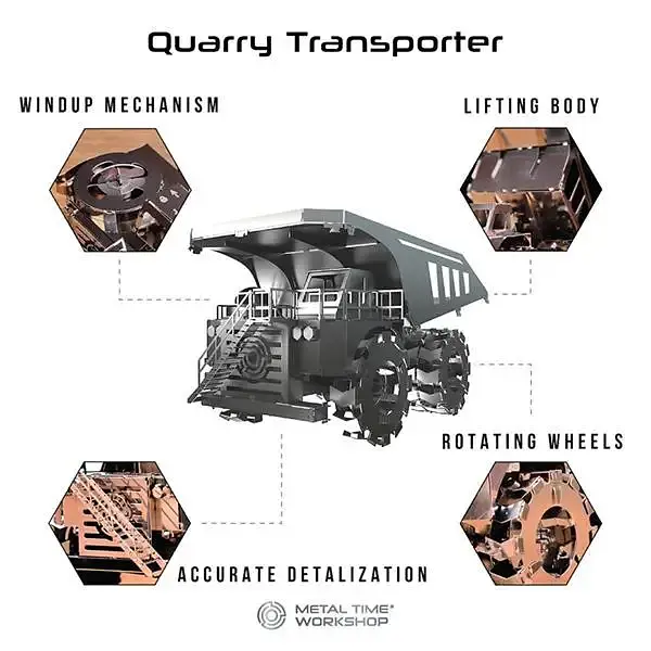 Коллекционная модель Metal Time Quarry Transporter MT014 - фото 6
