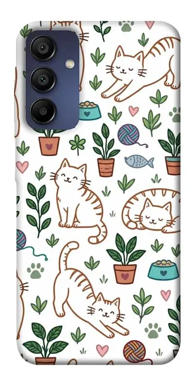 TPU чохол Demsky Cats pattern для Samsung Galaxy A15 4G/5G