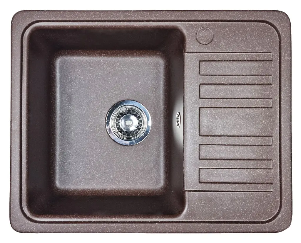 Кухонна мийка Adamant SMALL коричнева 570x455x180 мм, з крилом 57 см