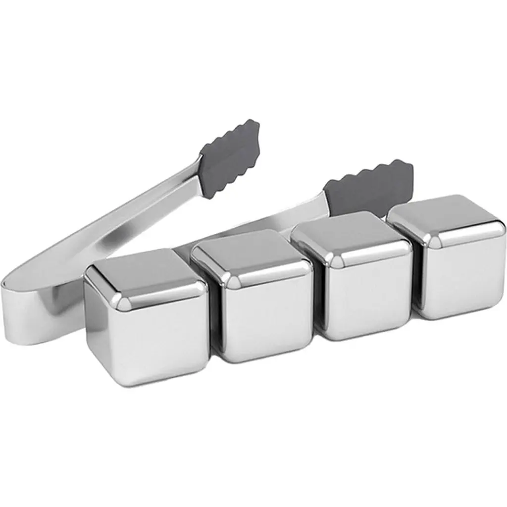 Металеві камені для віскі Circle Joy 4pcs (CJ-BK03) [108899] - фото 2