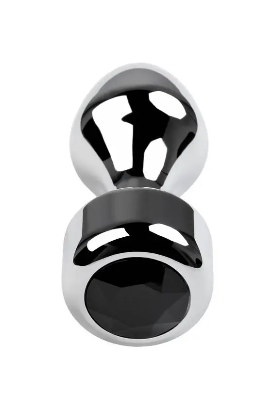 Металлическая анальная пробка Toyfa Metal 10.8 см (черный) - фото 3