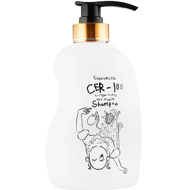 Шампунь для волосся Elizavecca CER-100 Collagen Coating Hair Muscle Shampoo 500 мл - фото 2