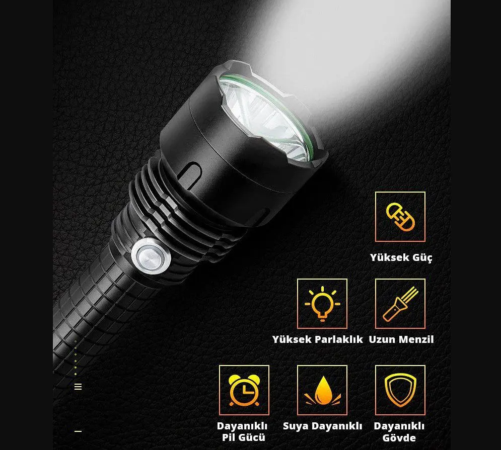 Ліхтар ручний POWERMASTER MX520-P50, 10 W, 5 режимів, 9800mah, IP40, USB, 250х62х35 - фото 7