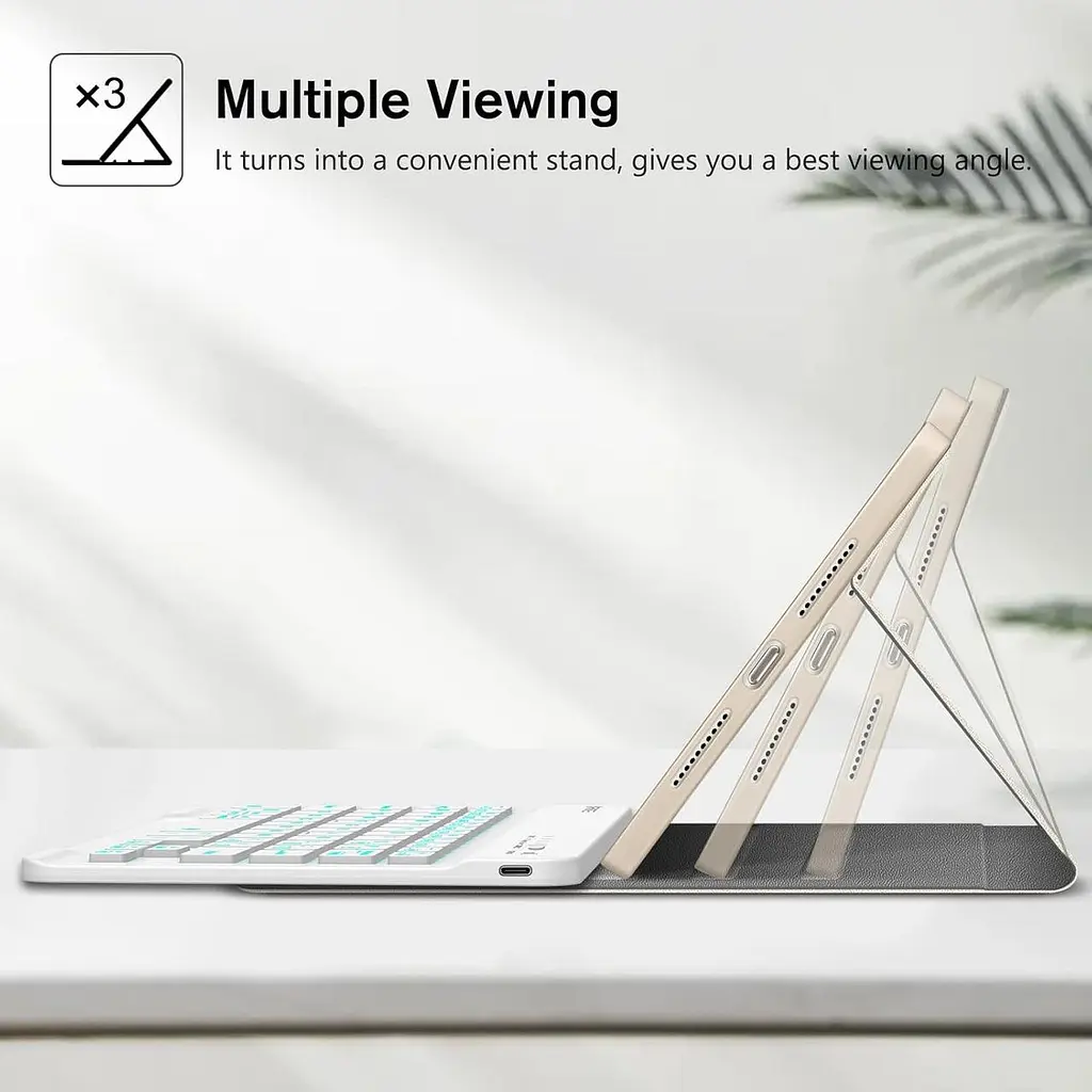 Чехол-клавиатура FINTIE для iPad mini (A17 Pro) 7-го поколения 2024 года/iPad mini 6-го поколения 8,3 дюйма, мягкая задняя - фото 3