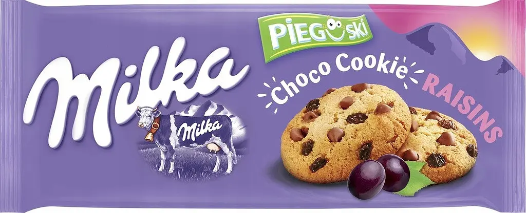 Печиво Milka choco Cookies Raisins 135 г.