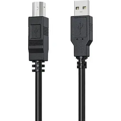 Кабель для принтера HP USB 2.0 AM/BM 3.0m (HP_DHC-PT100-3M) - фото 2