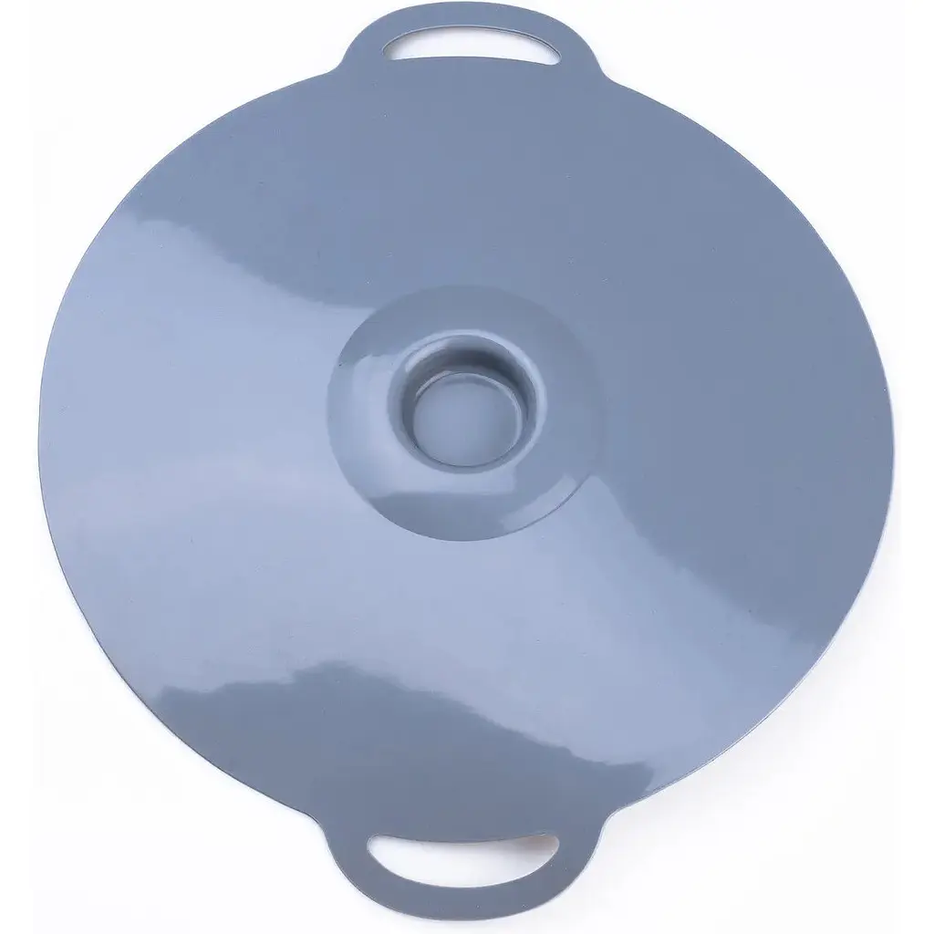 Крышка для посуды TS Kitchen силиконовая универсальная диаметром 28 см серая HP34540L - фото 2