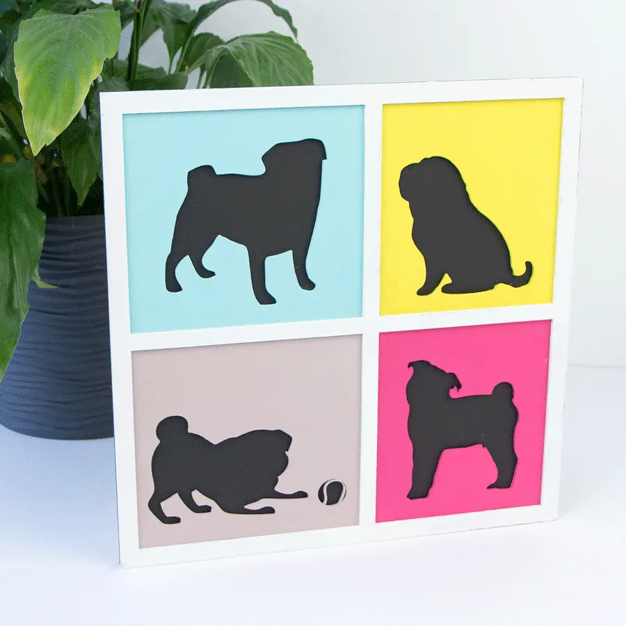 Картина 3D Rosa Talent 4 Dogs МДФ ґрунтований 3 шари 30х30 см (4823098528890) - фото 4