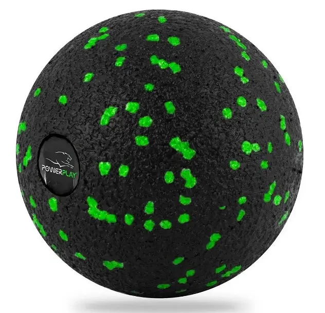 Масажний м'яч PowerPlay PP-4351 Epp Massage Ball (d10) Чорно/Зелений (PP-4351_Green_d10) - фото 2